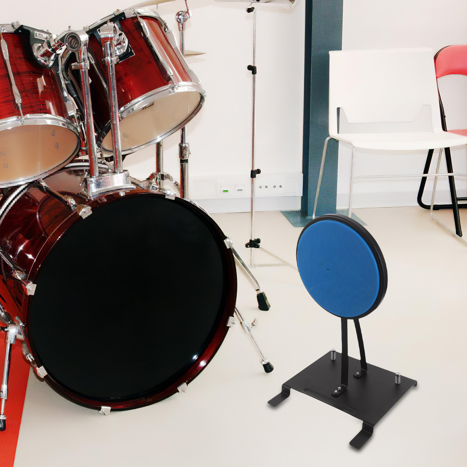 Drum Practice Pad - Drum oefenmat demperpadset Beginner Kick Pedal
