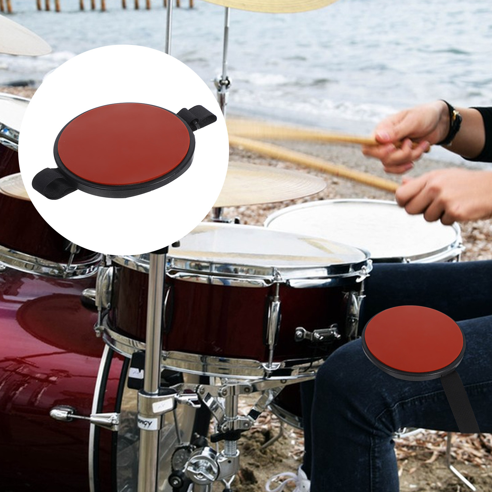 Draagbare stille drummat, vers - Drum Practice Pad recensie en prijs