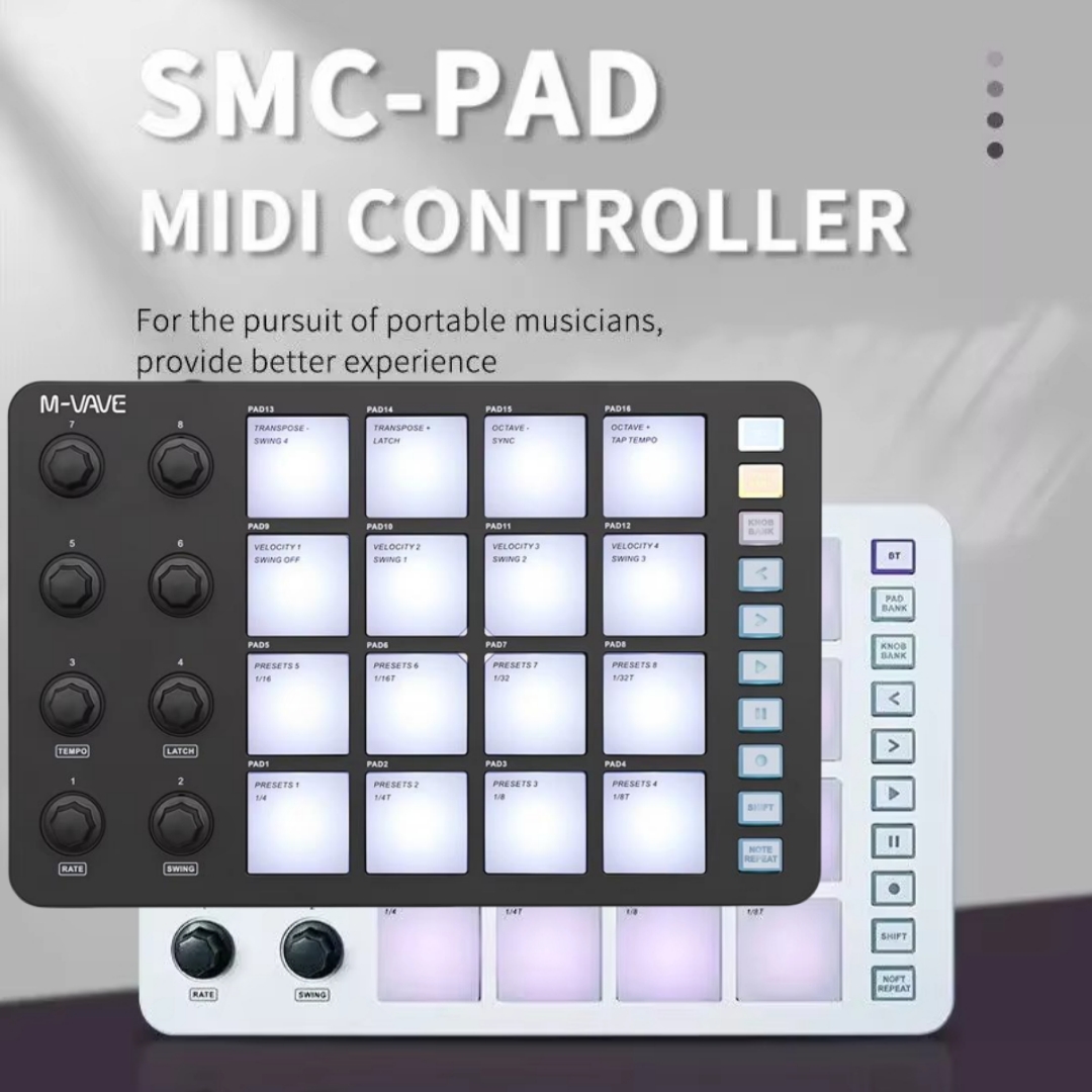 M-VAVE SMC-PAD Draadloze MIDI- - Midi Controller Pad recensie en prijs