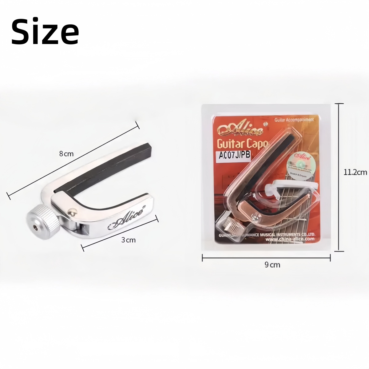 Alice Gitaar Capo Roller Metal - Guitar Capo Clip recensie en prijs
