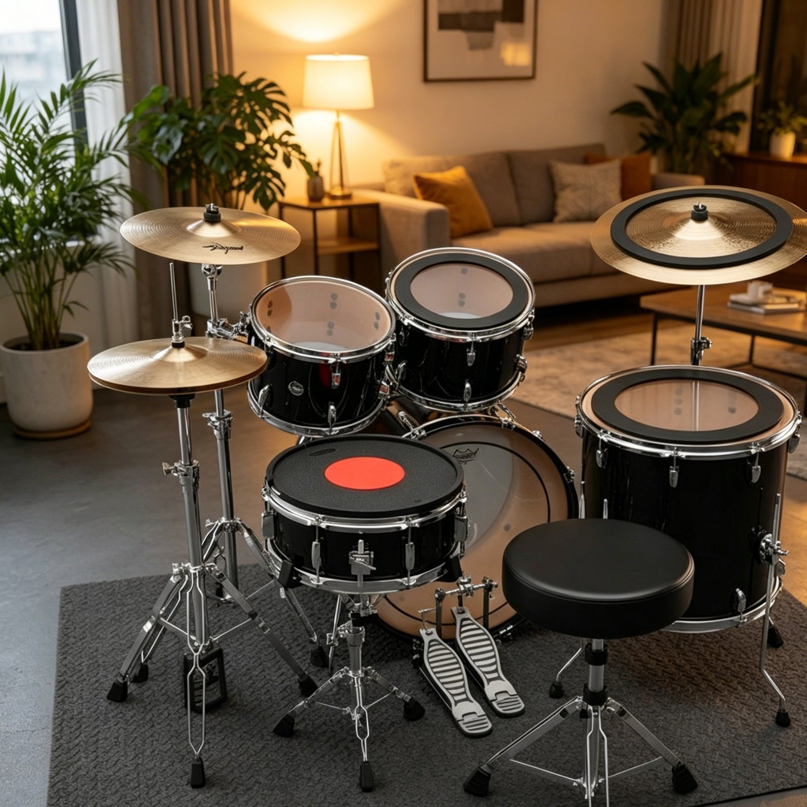 Rubberen trommel- en bekkendem - Drum Practice Pad recensie en prijs