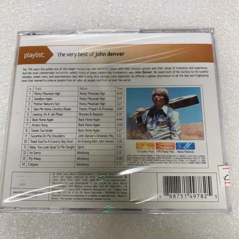John Denver Muziek-cd Pop R&B  - Audio Music John recensie en prijs