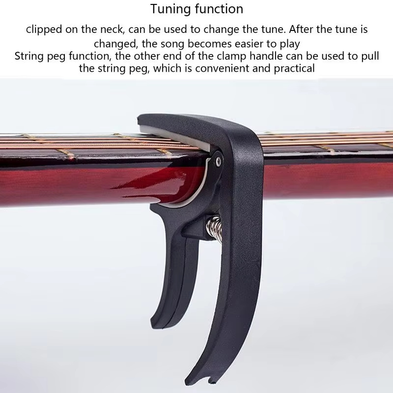 Draagbare plastic gitaarcapo v - Guitar Capo Clip recensie en prijs