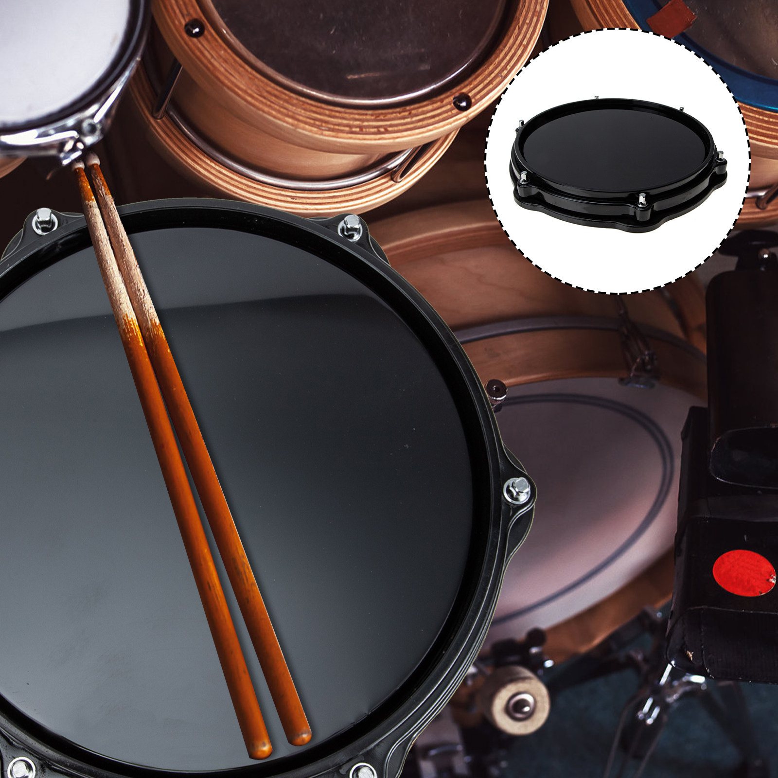 Oefenmat voor drummen van rubb - Drum Practice Pad recensie en prijs