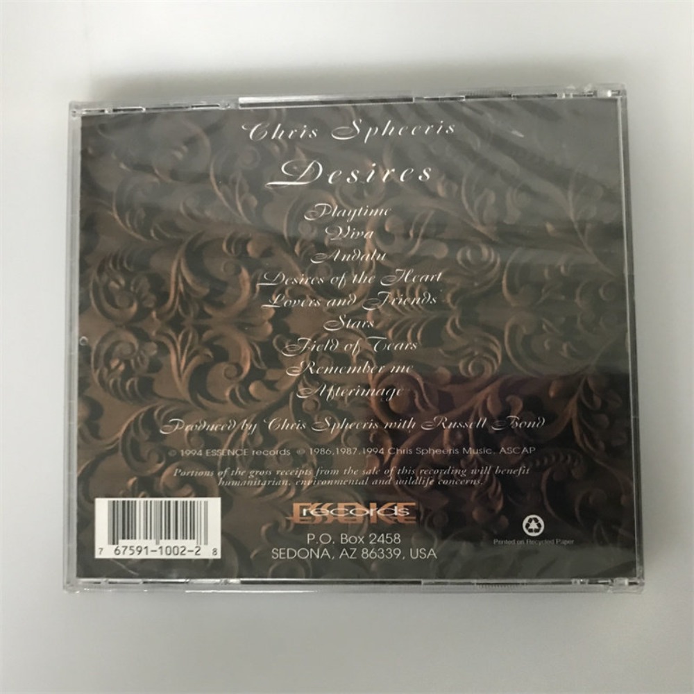 CD 'Desires' Chris Spheeris Mu - Audio To Music recensie en prijs