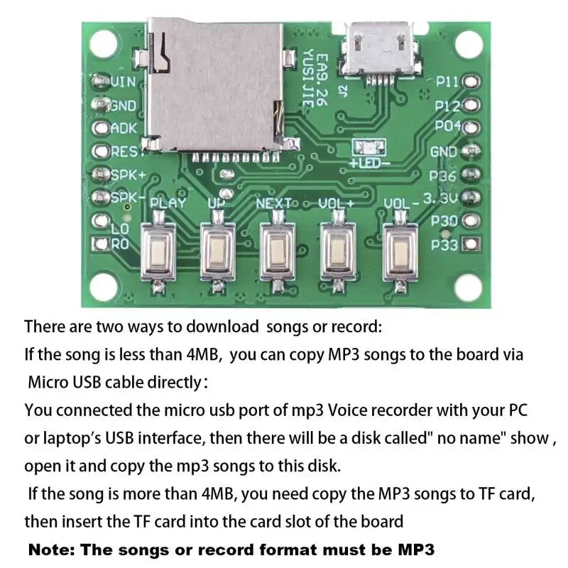 RCmall MP3 Voice Module Kit We - Audio Music Download Free Mp3 recensie en prijs
